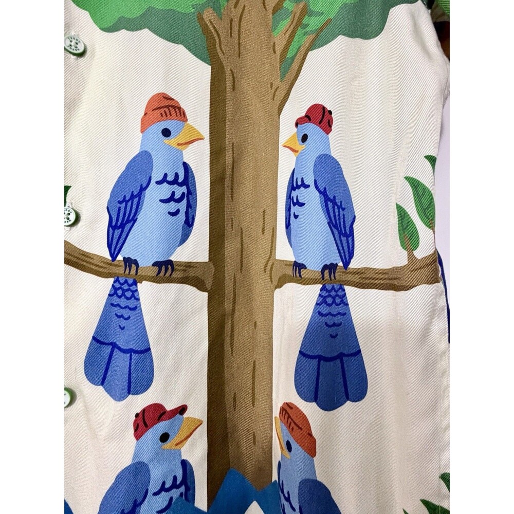 RARE Teddy Fresh Limited Edition Heaven Camp Button Shirt size XS colorful - Picture 4 of 7